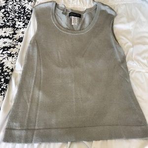 Jones New York gray shimmer shirt